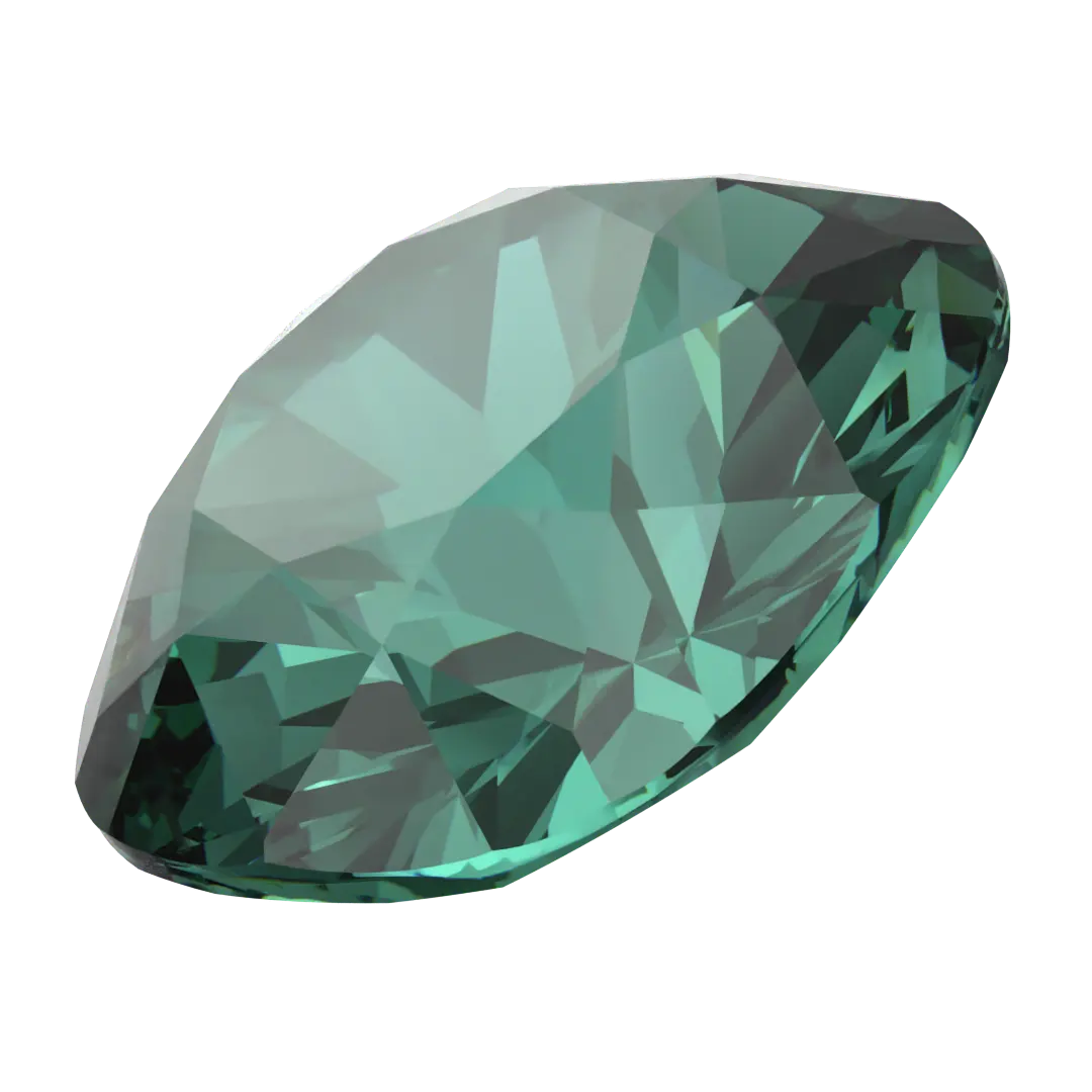 Swarovski Fancy Stones Cushion Square (4470) Emerald Ignite UNFOILED - Bluestreak Crystals