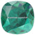 Swarovski Fancy Stones Cushion Square (4470) Emerald Ignite UNFOILED-Swarovski Fancy Stones-10mm - Pack of 144 (Wholesale)-Bluestreak Crystals