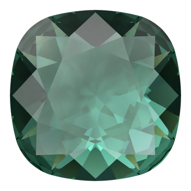 Swarovski Fancy Stones Cushion Square (4470) Emerald Ignite UNFOILED - Bluestreak Crystals