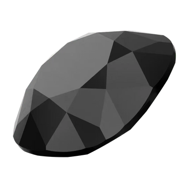 Swarovski Fancy Stones Cushion Square (4470) Jet UNFOILED - Bluestreak Crystals