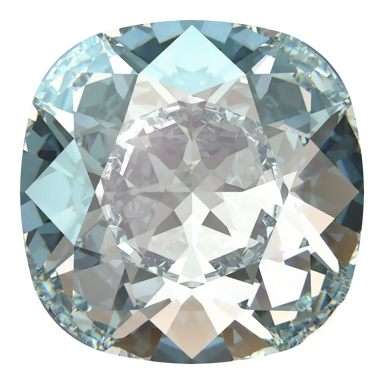 Swarovski Fancy Stones Cushion Square (4470) Light Azore - Bluestreak Crystals