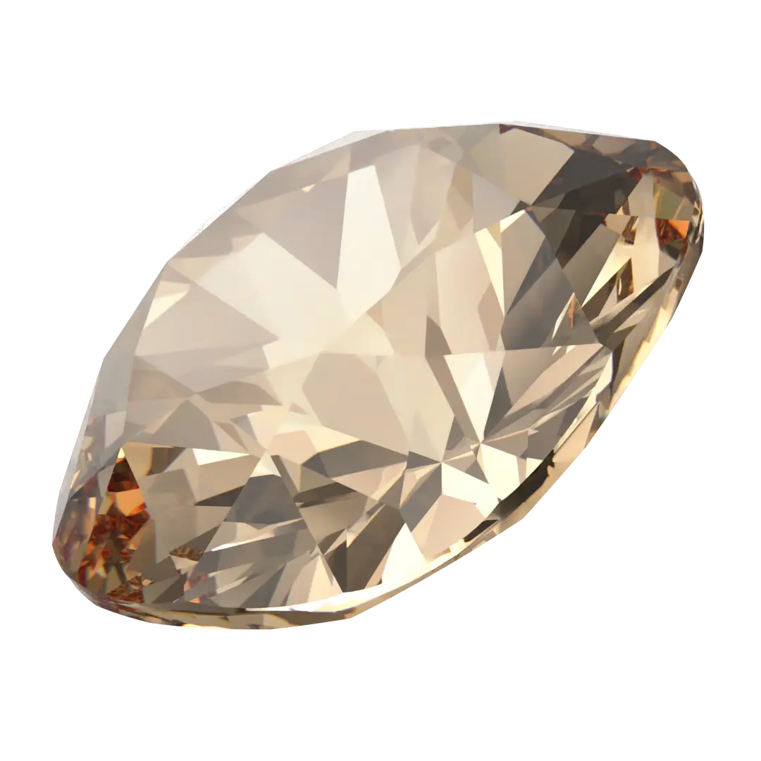 Swarovski Fancy Stones Cushion Square (4470) Light Colorado Topaz Ignite UNFOILED - Bluestreak Crystals