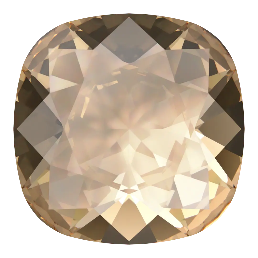 Swarovski Fancy Stones Cushion Square (4470) Light Colorado Topaz Ignite UNFOILED - Bluestreak Crystals