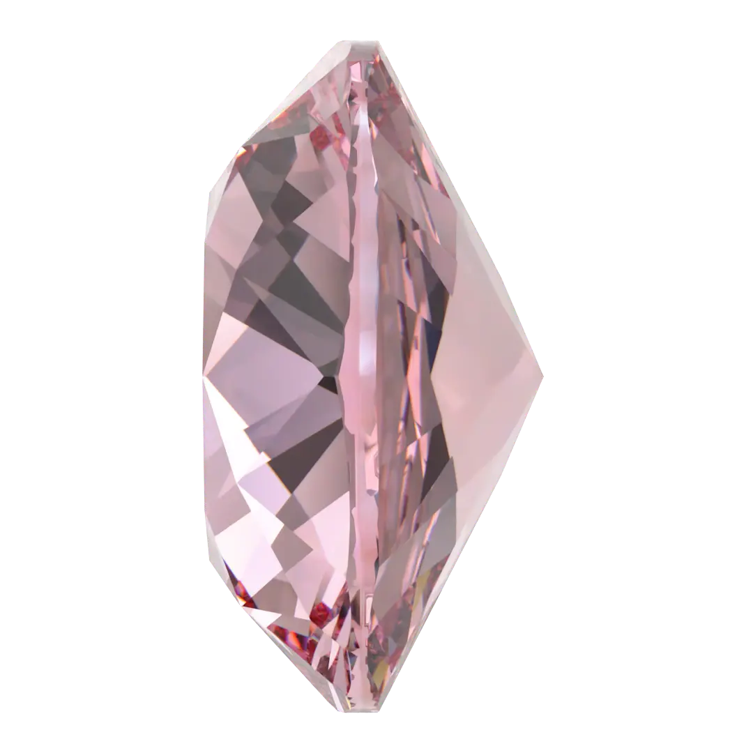 Swarovski Fancy Stones Cushion Square (4470) Light Rose Ignite UNFOILED - Bluestreak Crystals