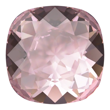 Swarovski Fancy Stones Cushion Square (4470) Light Rose Ignite UNFOILED - Bluestreak Crystals