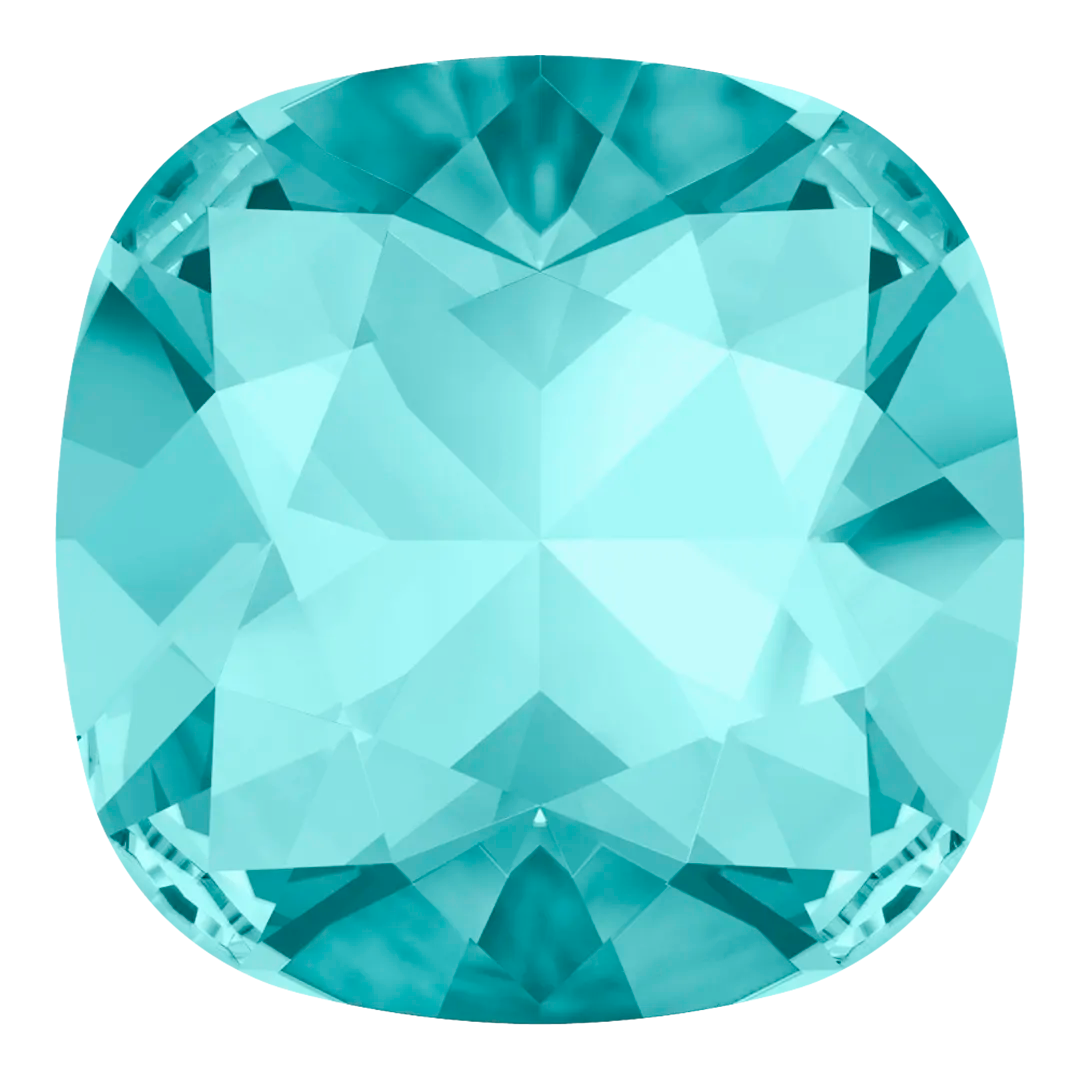 Swarovski Fancy Stones Cushion Square (4470) Light Turquoise - Bluestreak Crystals