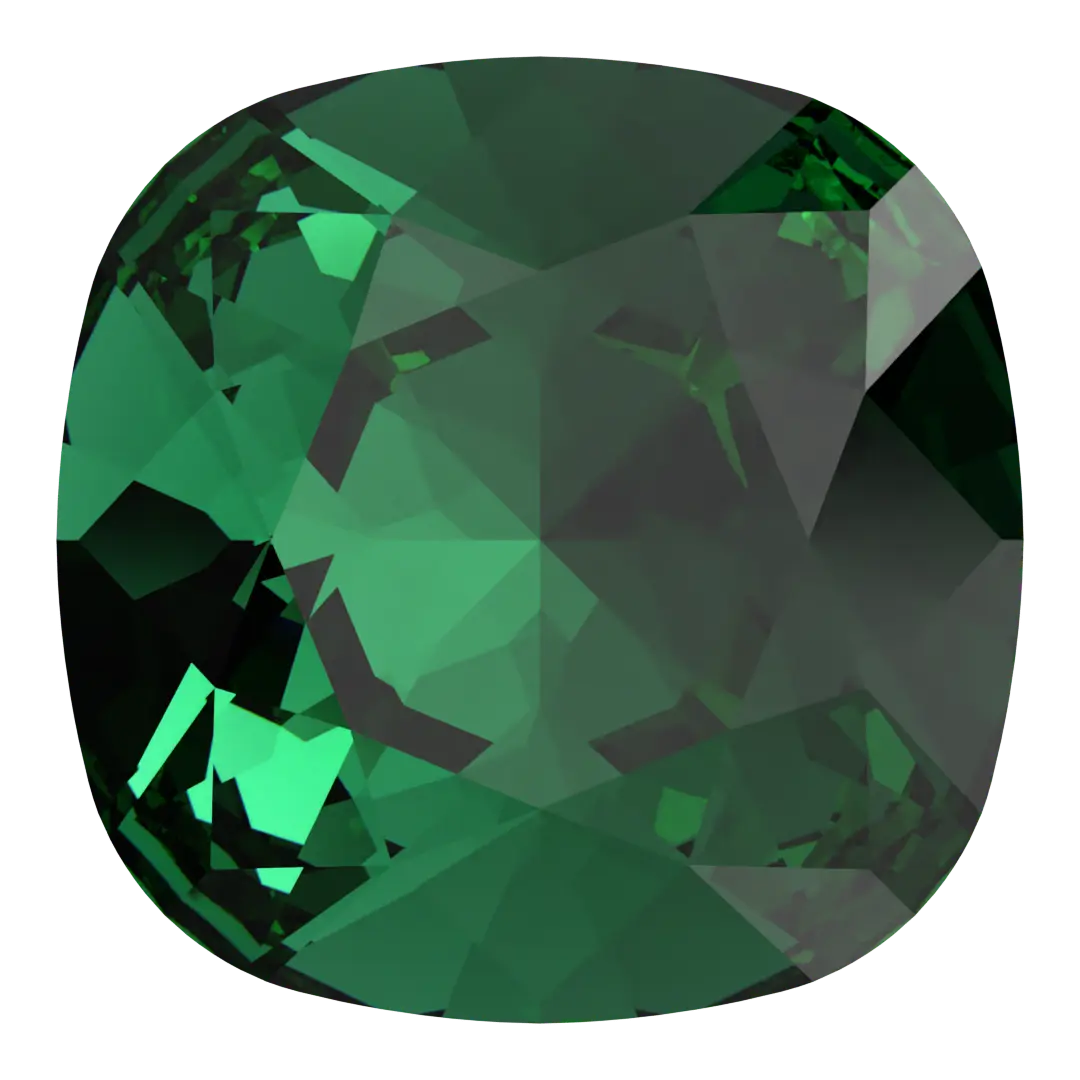 Swarovski Fancy Stones Cushion Square (4470) Majestic Green - Bluestreak Crystals