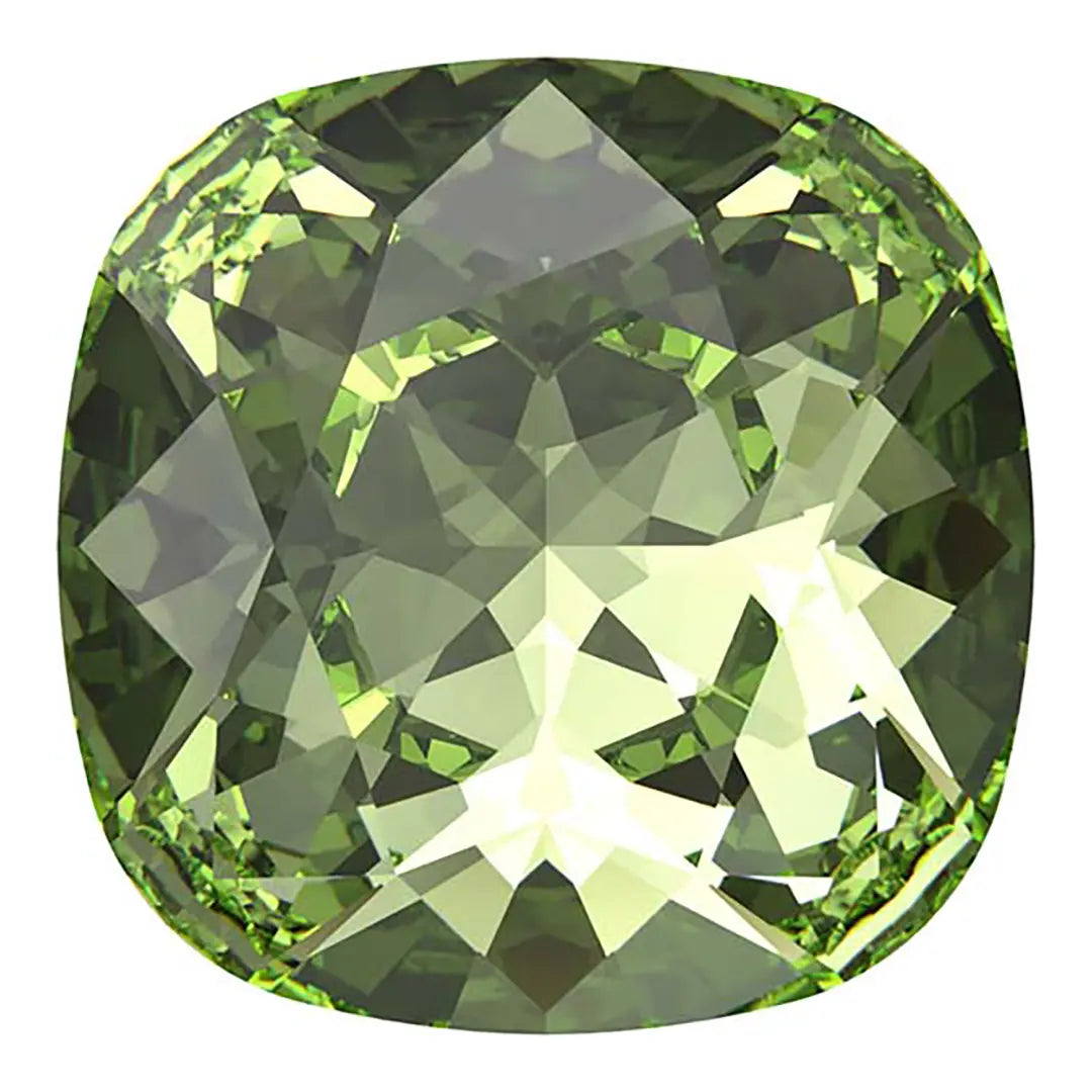 Swarovski Fancy Stones Cushion Square (4470) Peridot - Bluestreak Crystals