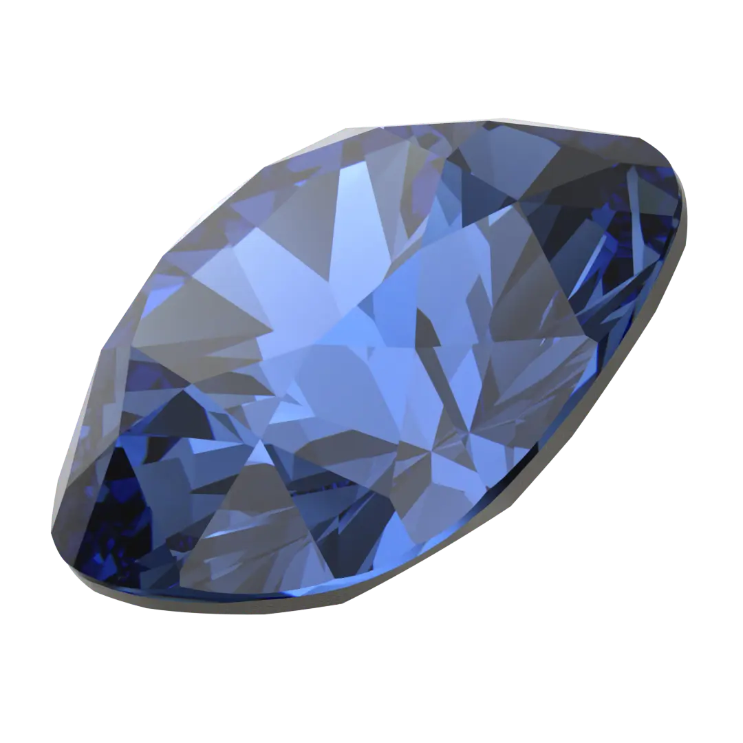 Swarovski Fancy Stones Cushion Square (4470) Recreated Dark Sapphire - Bluestreak Crystals