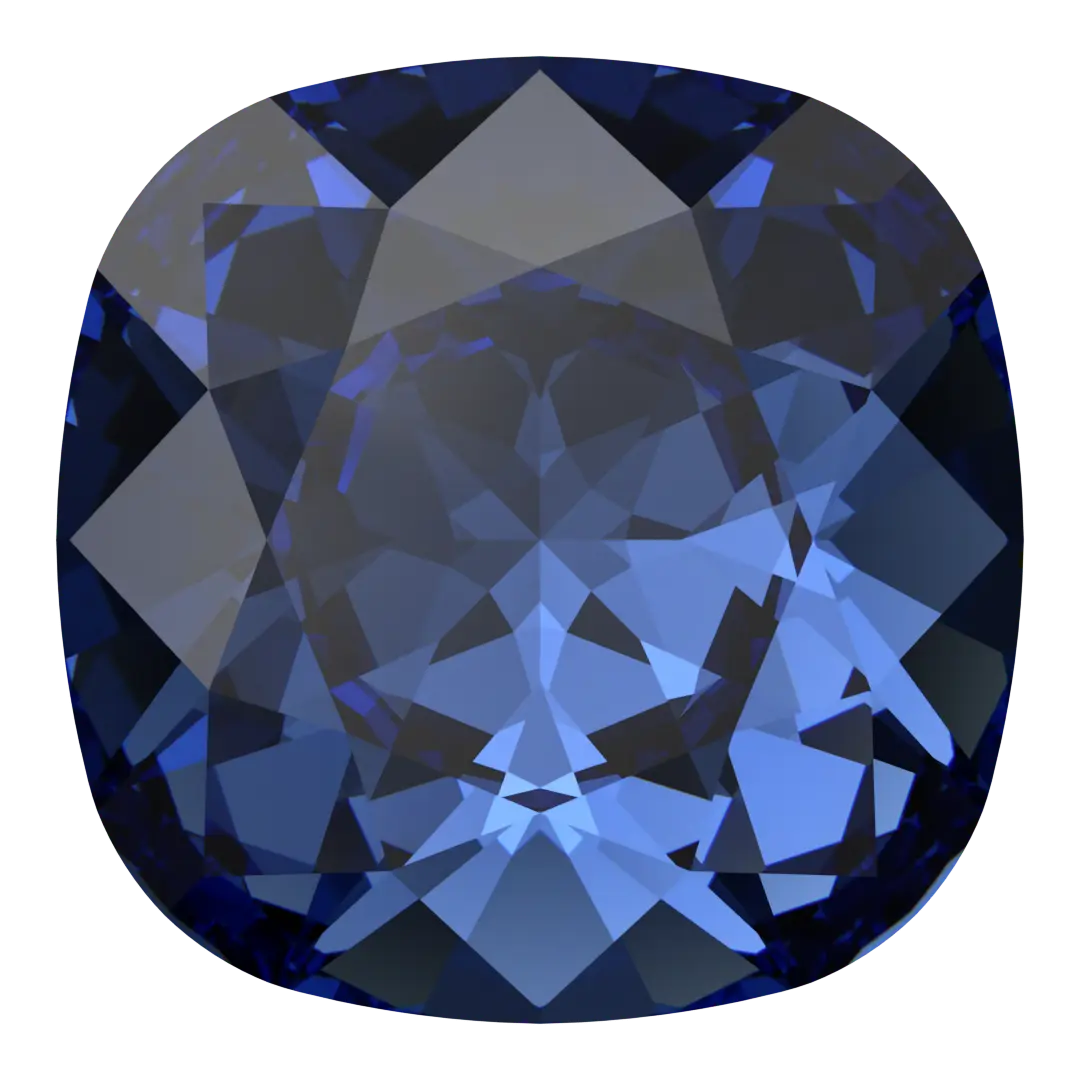 Swarovski Fancy Stones Cushion Square (4470) Recreated Dark Sapphire - Bluestreak Crystals