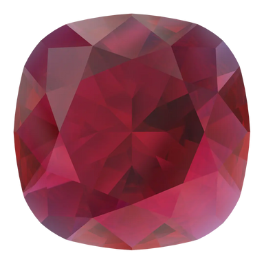 Swarovski Fancy Stones Cushion Square (4470) Scarlet Ignite UNFOILED - Bluestreak Crystals