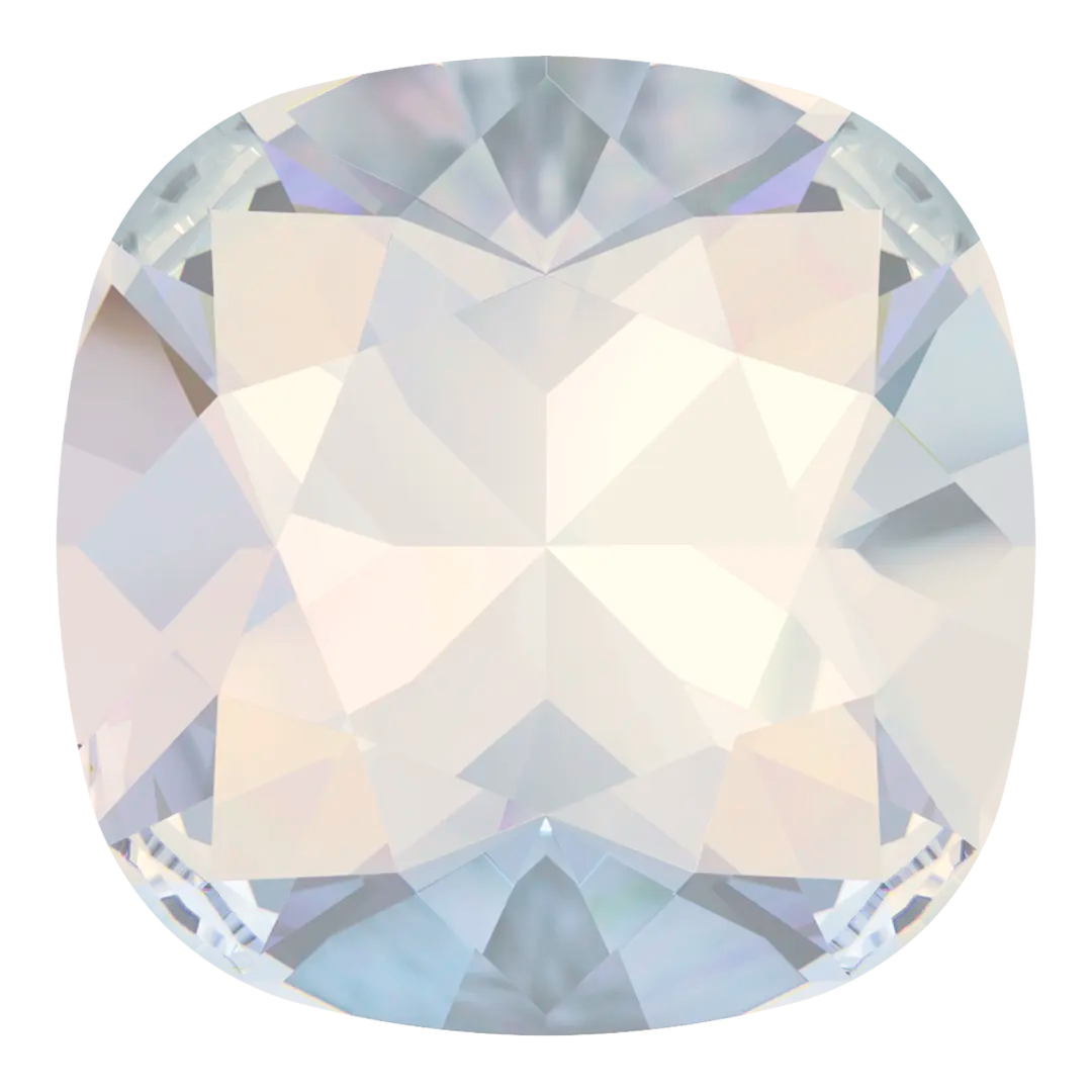 Swarovski Fancy Stones Cushion Square (4470) White Opal - Bluestreak Crystals