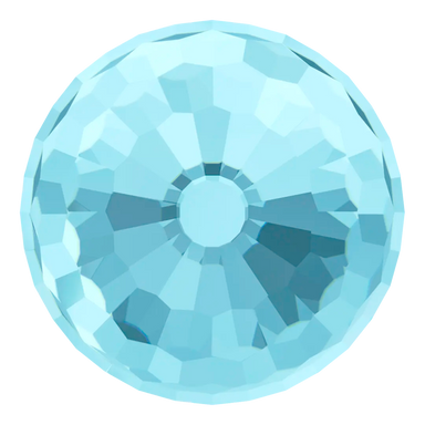 Swarovski Fancy Stones Disco Ball (4869) Aquamarine Comet Argent Light - Bluestreak Crystals