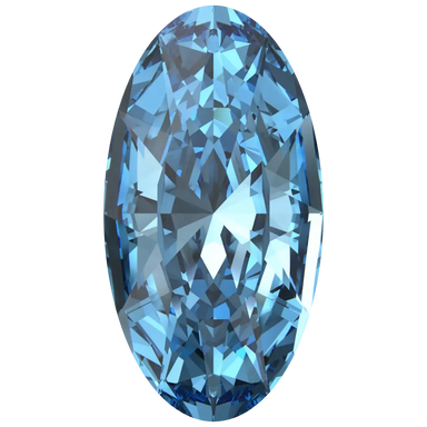 Swarovski Fancy Stones Elongated Oval (4162) Aquamarine - Bluestreak Crystals