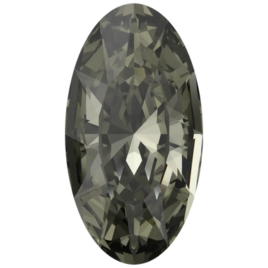 Swarovski Fancy Stones Elongated Oval (4162) Black Diamond - Bluestreak Crystals