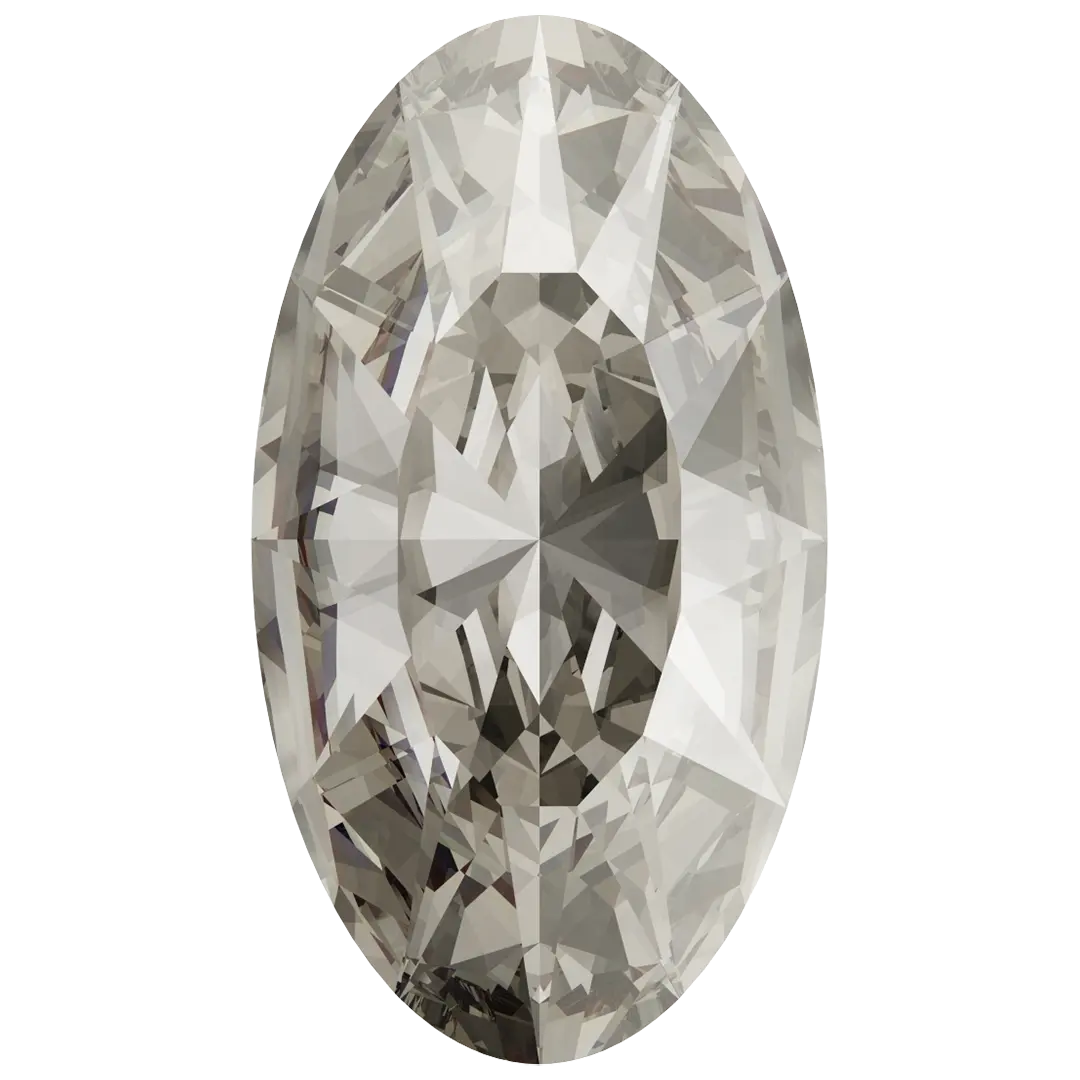 Swarovski Fancy Stones Elongated Oval (4162) Crystal Silver Shade - Bluestreak Crystals