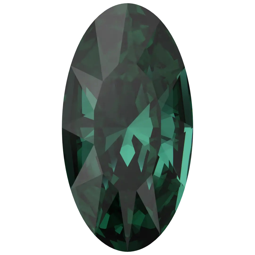 Swarovski Fancy Stones Elongated Oval (4162) Emerald - Bluestreak Crystals