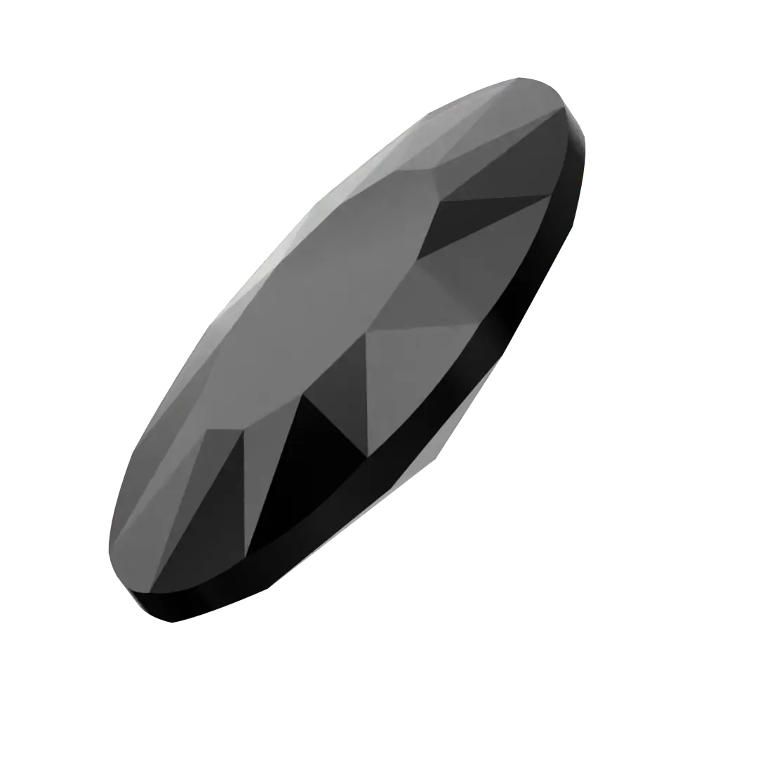 Swarovski Fancy Stones Elongated Oval (4162) Jet UNFOILED - Bluestreak Crystals