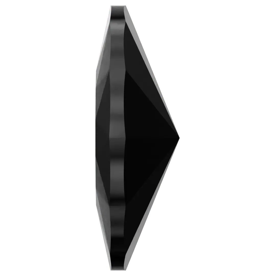 Swarovski Fancy Stones Elongated Oval (4162) Jet UNFOILED - Bluestreak Crystals