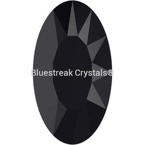 Swarovski Fancy Stones Elongated Oval (4162) Jet UNFOILED-Swarovski Fancy Stones-10x5.5mm - Pack of 144 (Wholesale)-Bluestreak Crystals