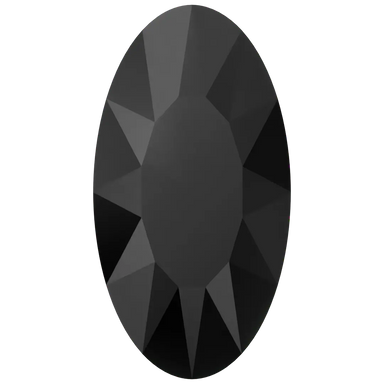 Swarovski Fancy Stones Elongated Oval (4162) Jet UNFOILED - Bluestreak Crystals