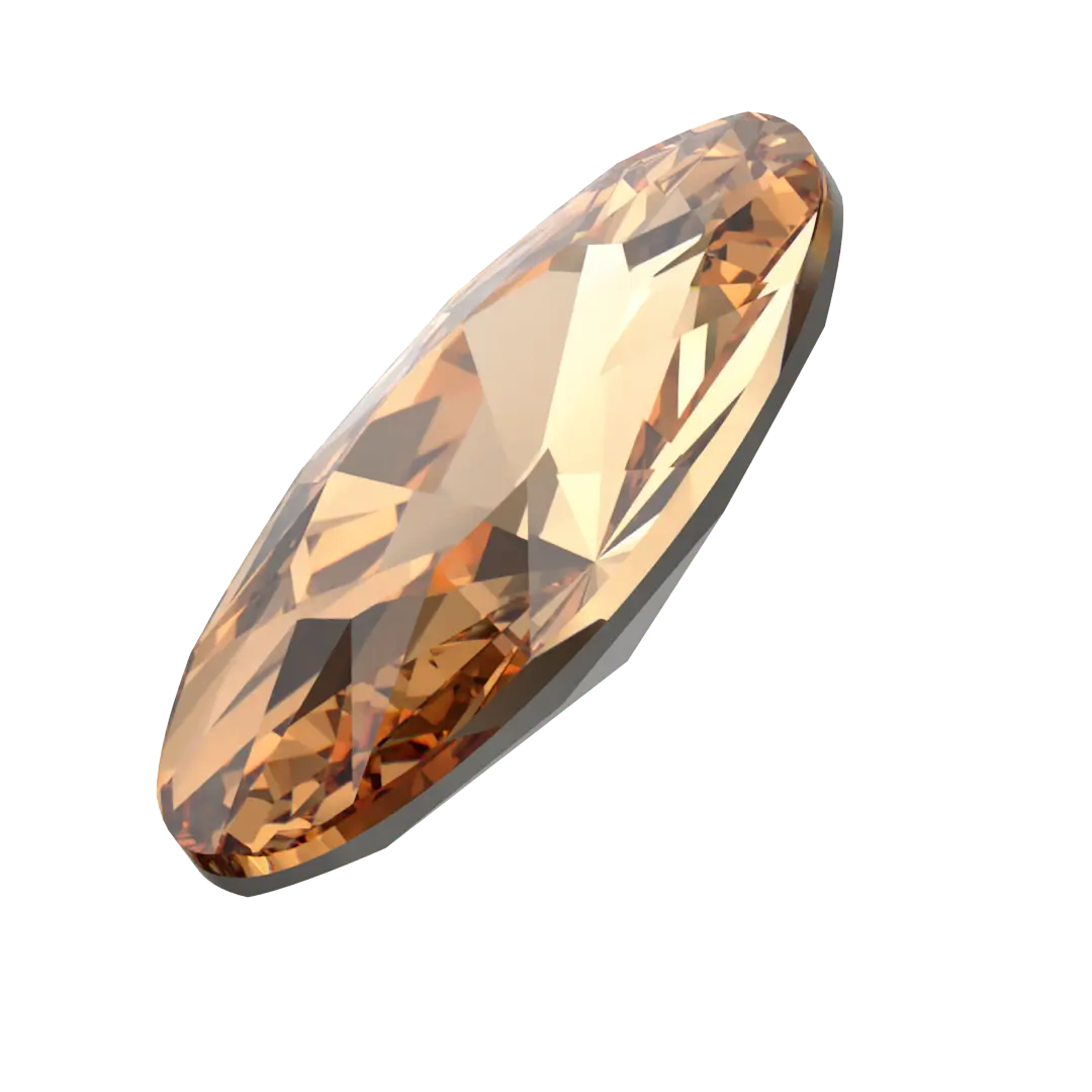 Swarovski Fancy Stones Elongated Oval (4162) Light Colorado Topaz - Bluestreak Crystals