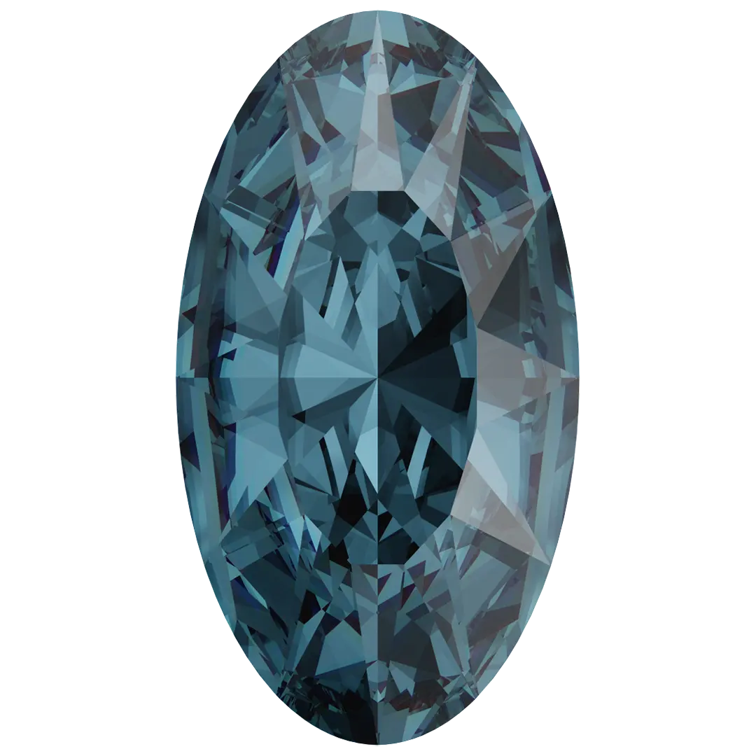 Swarovski Fancy Stones Elongated Oval (4162) Montana - Bluestreak Crystals
