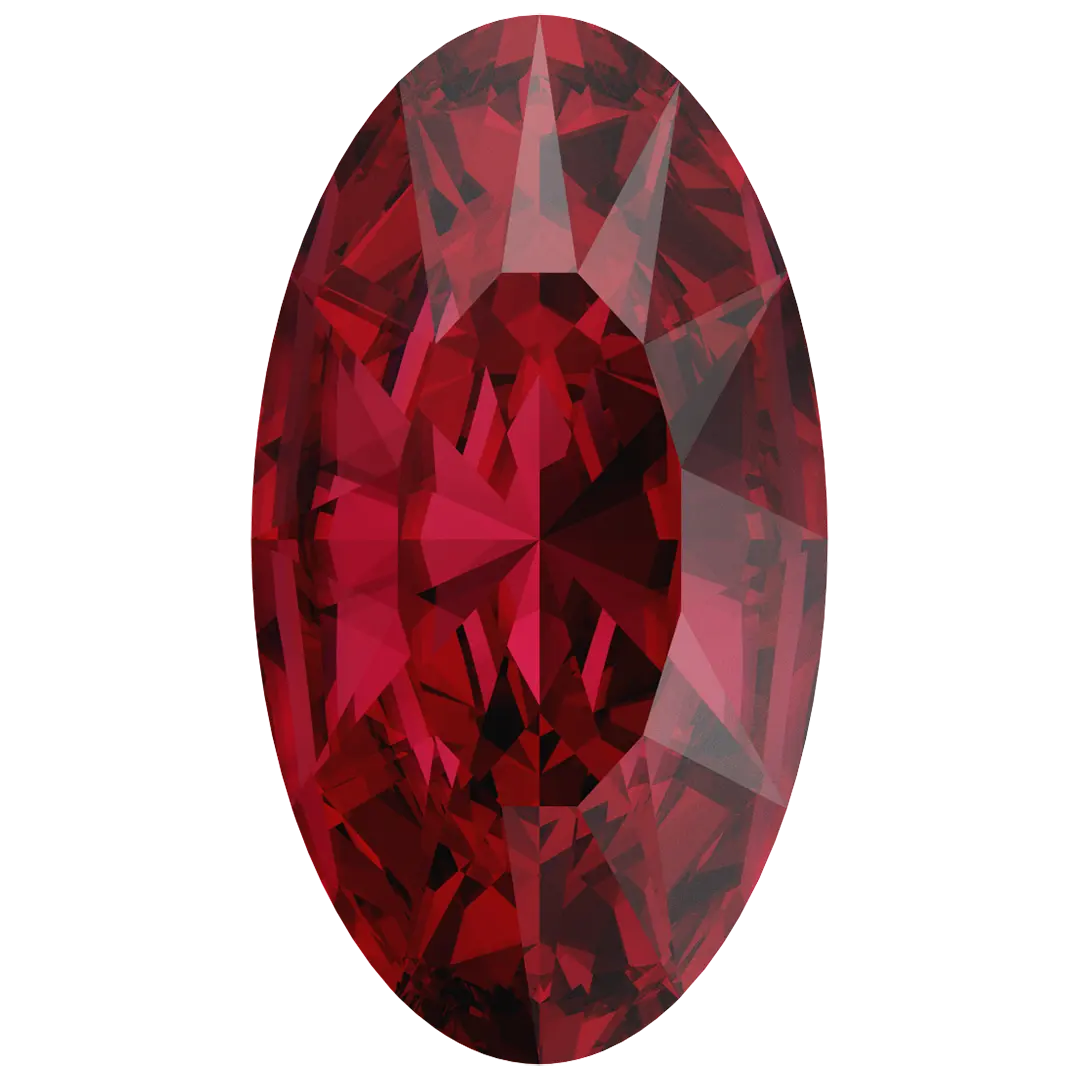 Swarovski Fancy Stones Elongated Oval (4162) Scarlet - Bluestreak Crystals