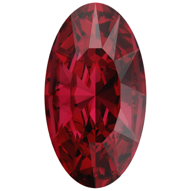 Swarovski Fancy Stones Elongated Oval (4162) Scarlet - Bluestreak Crystals