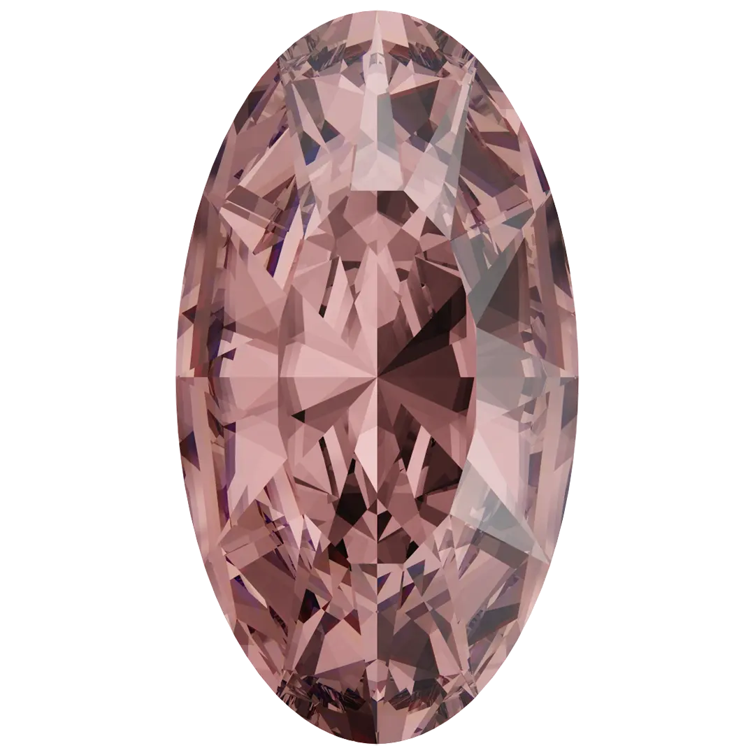 Swarovski Fancy Stones Elongated Oval (4162) Vintage Rose - Bluestreak Crystals
