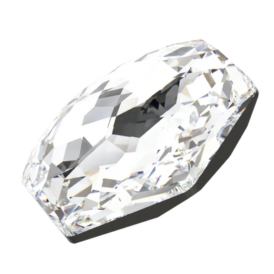 Swarovski Fancy Stones Fantasy Hexagon (4683) Crystal - Bluestreak Crystals