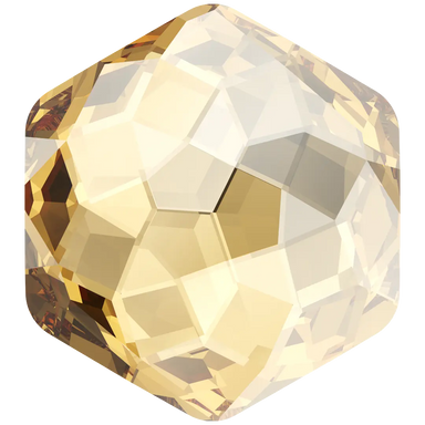 Swarovski Fancy Stones Fantasy Hexagon (4683) Crystal Golden Shadow - Bluestreak Crystals