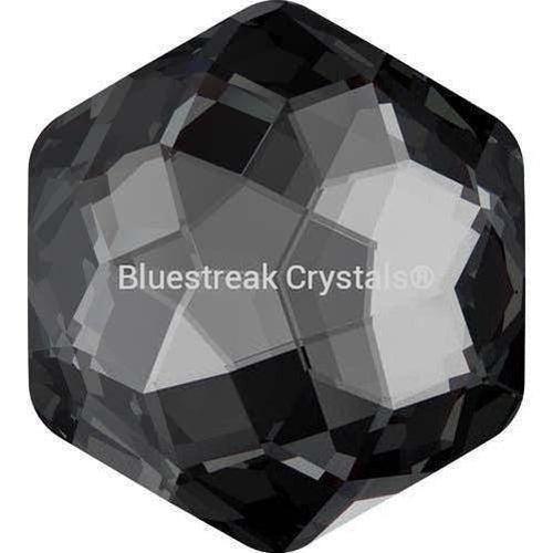 Swarovski Fancy Stones Fantasy Hexagon (4683) Crystal Silver Night UNFOILED-Swarovski Fancy Stones-7.8mm - Pack of 144 (Wholesale)-Bluestreak Crystals