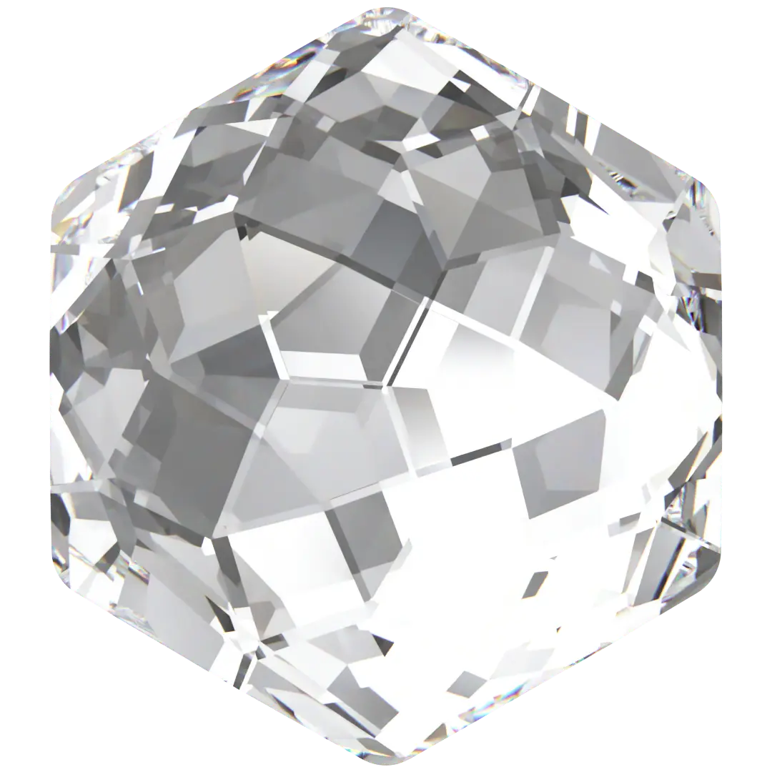 Swarovski Fancy Stones Fantasy Hexagon (4683) Crystal - Bluestreak Crystals
