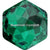Swarovski Fancy Stones Fantasy Hexagon (4683) Emerald-Swarovski Fancy Stones-7.8mm - Pack of 144 (Wholesale)-Bluestreak Crystals