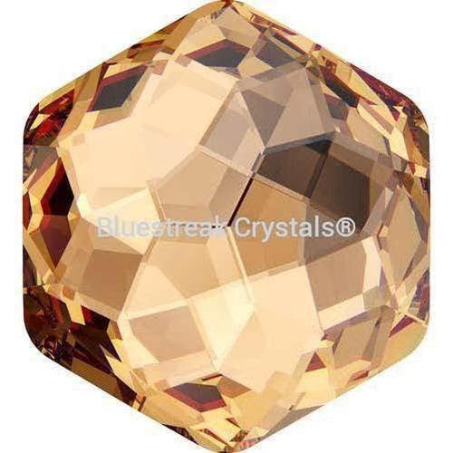 Swarovski Fancy Stones Fantasy Hexagon (4683) Light Colorado Topaz-Swarovski Fancy Stones-7.8mm - Pack of 144 (Wholesale)-Bluestreak Crystals
