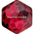 Swarovski Fancy Stones Fantasy Hexagon (4683) Scarlet-Swarovski Fancy Stones-7.8mm - Pack of 144 (Wholesale)-Bluestreak Crystals