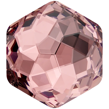 Swarovski Fancy Stones Fantasy Hexagon (4683) Vintage Rose - Bluestreak Crystals