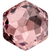 Swarovski Fancy Stones Fantasy Hexagon (4683) Vintage Rose - Bluestreak Crystals