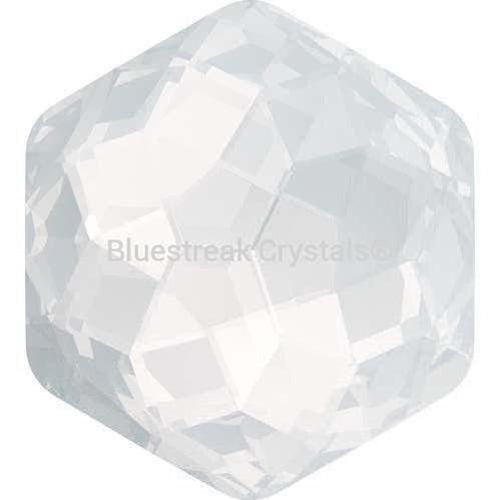 Swarovski Fancy Stones Fantasy Hexagon (4683) White Opal-Swarovski Fancy Stones-7.8mm - Pack of 144 (Wholesale)-Bluestreak Crystals