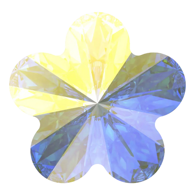 Swarovski Fancy Stones Flower (4744) Crystal AB - Bluestreak Crystals