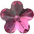 Swarovski Fancy Stones Flower (4744) Fuchsia-Swarovski Fancy Stones-6mm - Pack of 720 (Wholesale)-Bluestreak Crystals