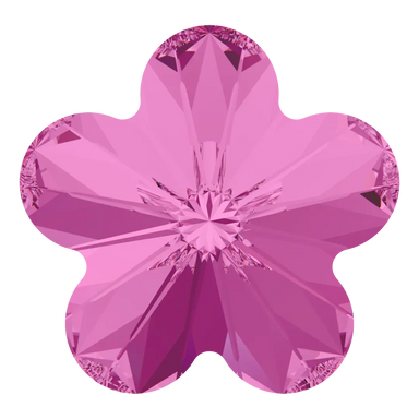 Swarovski Fancy Stones Flower (4744) Fuchsia - Bluestreak Crystals