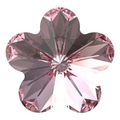 Swarovski Fancy Stones Flower (4744) Light Rose - Bluestreak Crystals