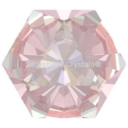 Swarovski Fancy Stones Kaleidoscope Hexagon (4699) Crystal Dusty Pink Delite UNFOILED-Swarovski Fancy Stones-6.9x6mm - Pack of 144 (Wholesale)-Bluestreak Crystals