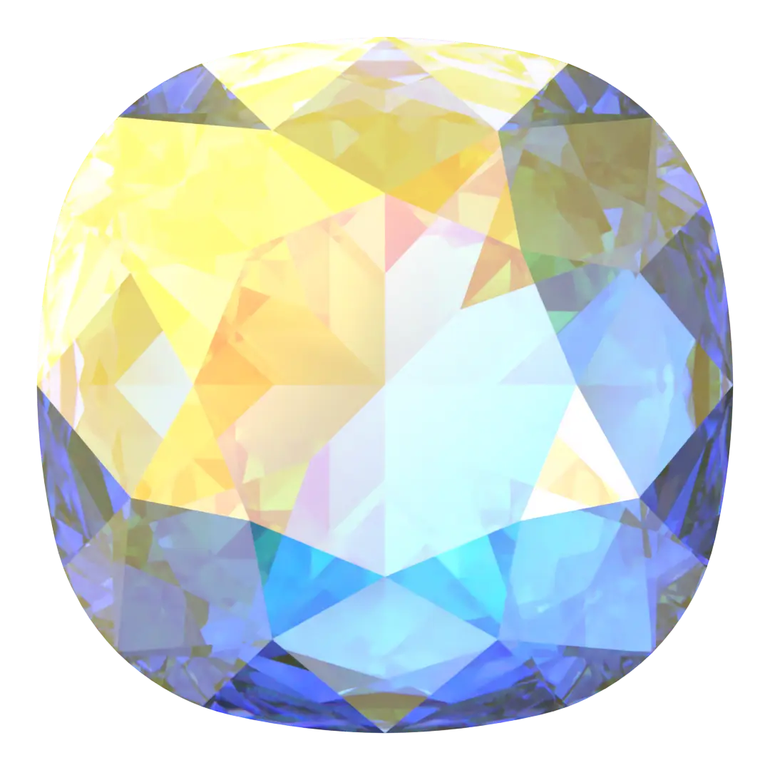 Swarovski Fancy Stones Large Cushion Square (4487) Crystal AB - Bluestreak Crystals