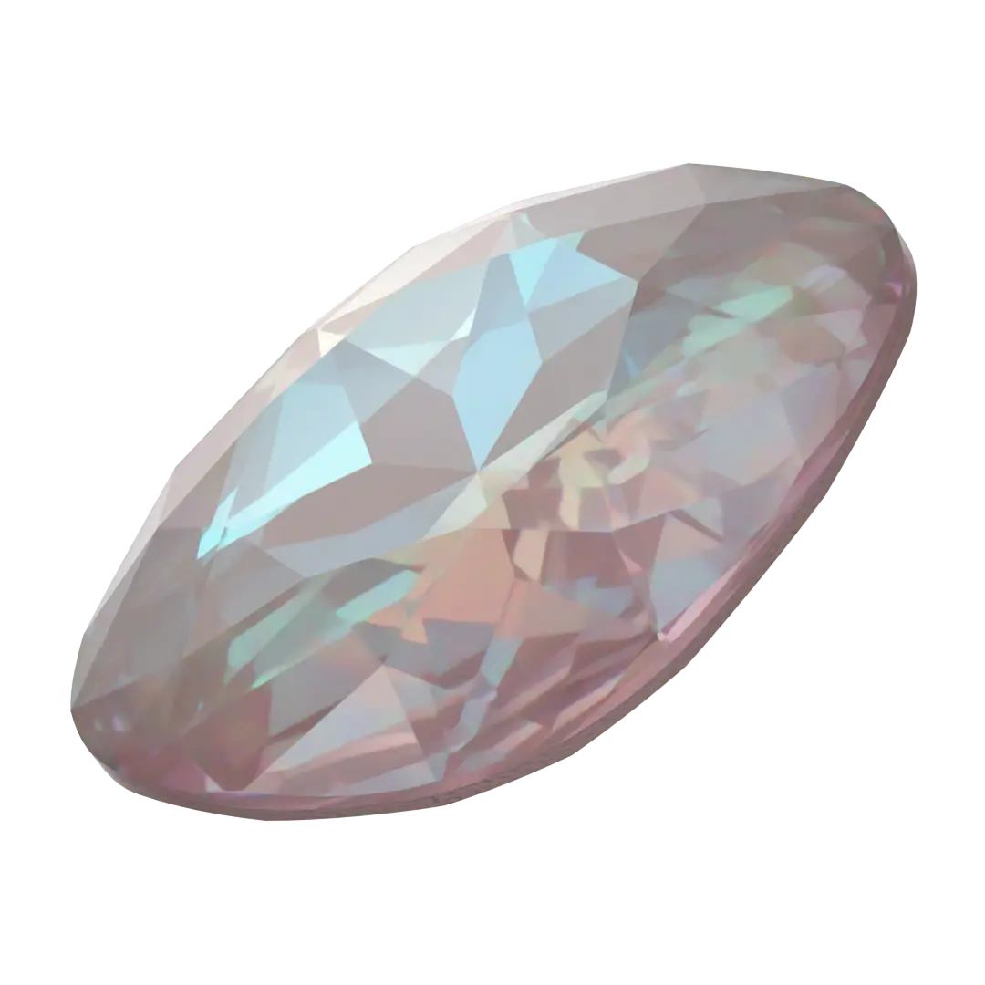 Swarovski Fancy Stones Large Cushion Square (4487) Crystal Dusty Pink Delite UNFOILED - Bluestreak Crystals