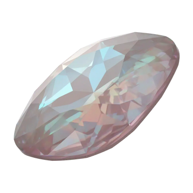 Swarovski Fancy Stones Large Cushion Square (4487) Crystal Dusty Pink Delite UNFOILED - Bluestreak Crystals