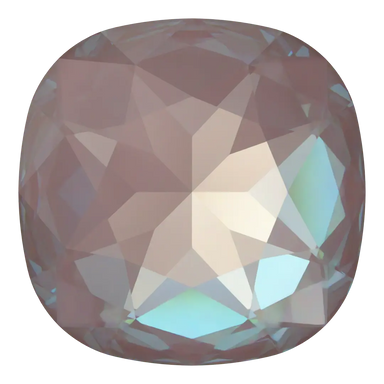 Swarovski Fancy Stones Large Cushion Square (4487) Crystal Dusty Pink Delite UNFOILED - Bluestreak Crystals