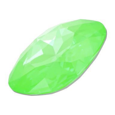 Swarovski Fancy Stones Large Cushion Square (4487) Crystal Electric Green Ignite UNFOILED - Bluestreak Crystals